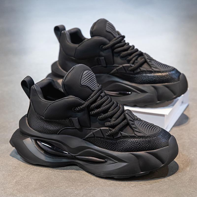 

Men s shoes spring new outdoor wear-resistant thick-soled heightening sports trendy shoes high-end versatile student dad shoes 39