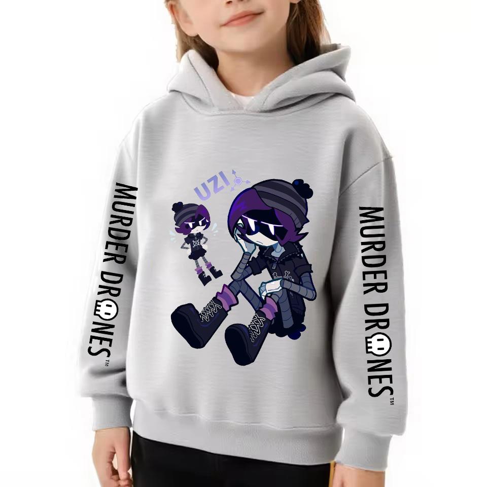 Murder Drones Uzi Bluza Dzieci Ubrania z Kreskówki Dziewczęcy Pulower Bluzy z Długim Rękawem Chłopcy Odzież Wierzchnia Anime Jesień Ubrania Dziecięce