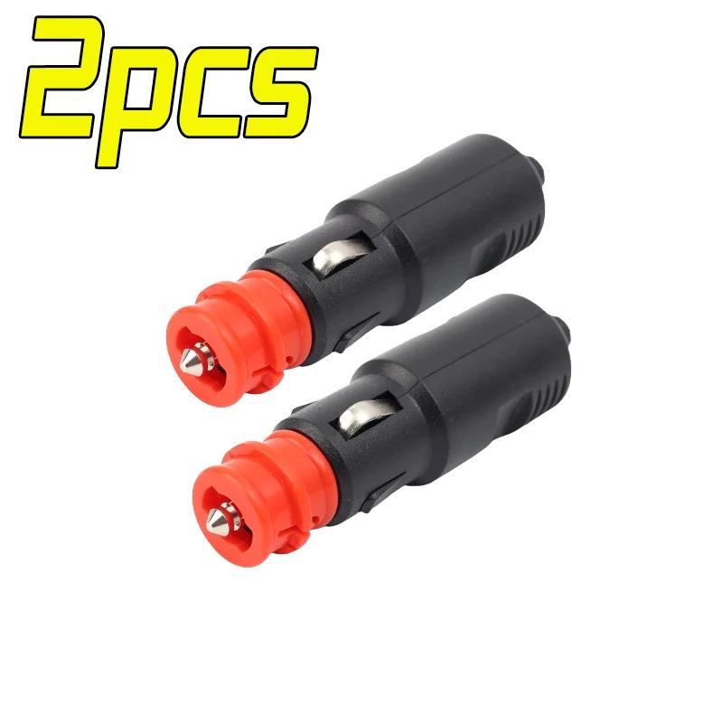 Universal 12V-24V Car Cigarette Lighter Plug Socket Power Plug Connection Cigaret Socket Adaptor Male Plug Accessories