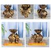 Porta-velas Elefante da Sorte Riqueza Estátua de Resinas Animais Castiçais para Velas Tealight