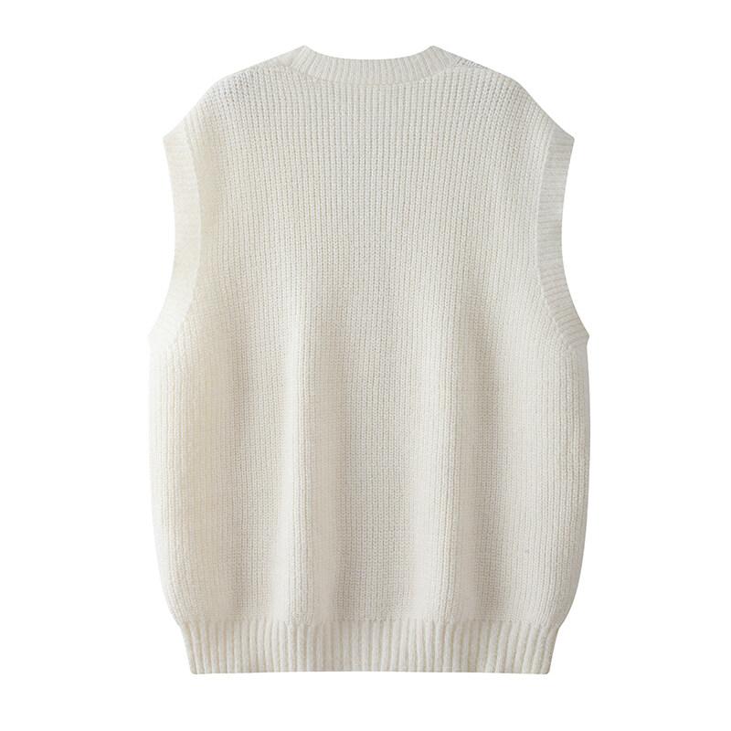 2025 Autumn Men Knitted Vest V-Neck Sleeveless Cardigan Sweater Business Casual Waistcoat Male Jumpers Stretch Sweater Vests