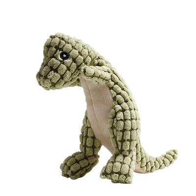 Sevimli Dinozor Şekilli Pet Molar Oyuncaklar Isırmaya Dayanıklı Hayvan Çiğnemek Köpek Cızırtılı Peluş Oyuncak Köpek Yavrusu için