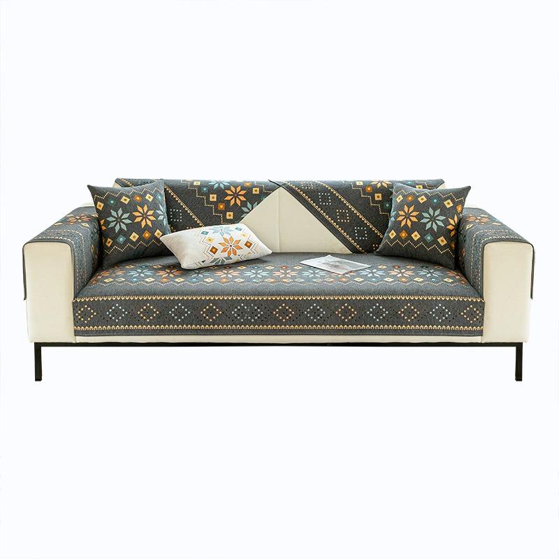 Geometric pattern Sofa Cover Four Seasons Living Room Sofa Armrest Towel Anti-Slip Couch Slipcover Furniture Protector