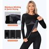 CHARMLEAKS Thermal Underwear Set for Women Long Johns Seamless Warm Base Layer Top & Bottom Ski Wear for Cold Weather