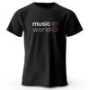 Music World Printed Men T-Shirt 100% Cotton Oversized Classic Funny Graphic Tees for Men Women Summer Loose Comfortable Tops Tee