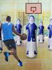 Inflatable Soccer Dummy Goalkeeper Inflatable Punching Bag Soccer Dummy Defender Training Mannequin for Home Exercise