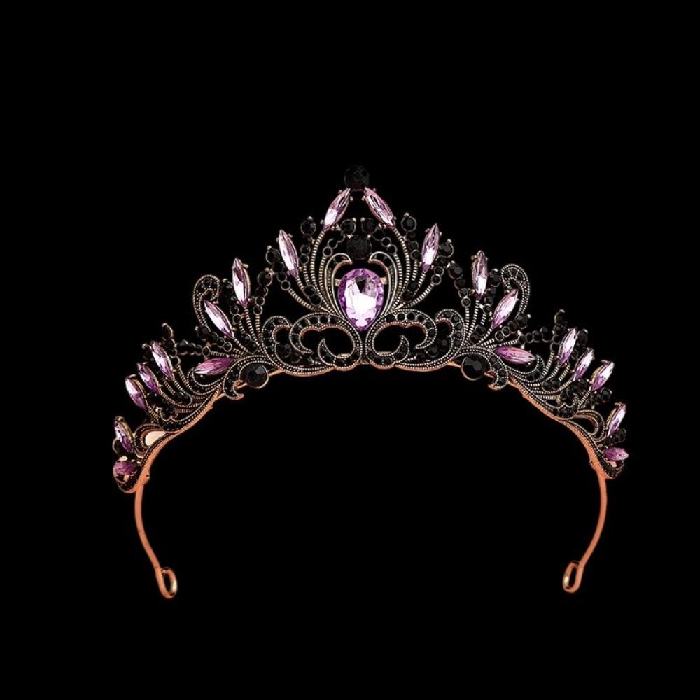 Sparkling Baroque Bridal Crown Alloy Headwear Vintage Prom Tiaras Wedding