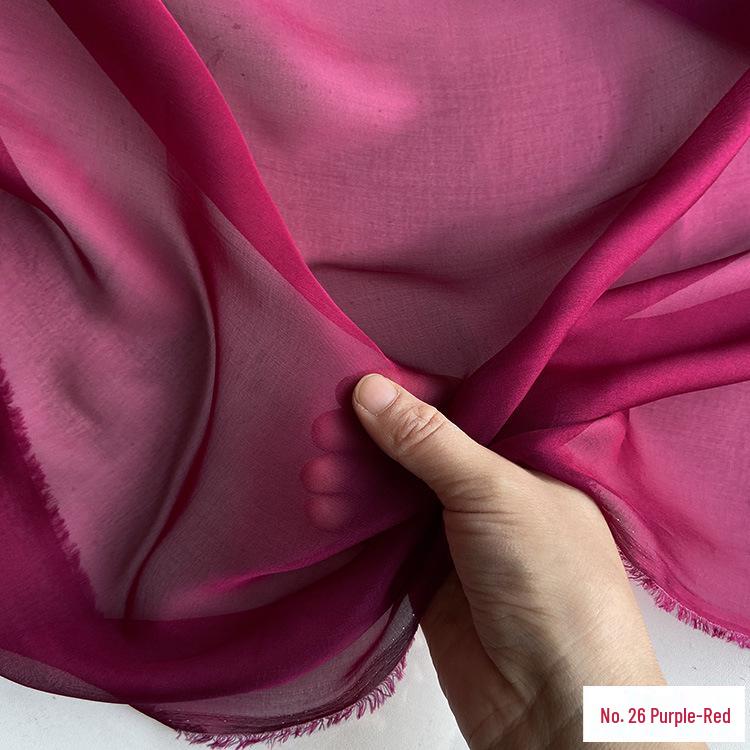Chiffon di Vera Seta Largo 6 mm: Tessuto di Seta di Gelso Trasparente per Foulard, Vestiti Estivi e Abiti da Sera