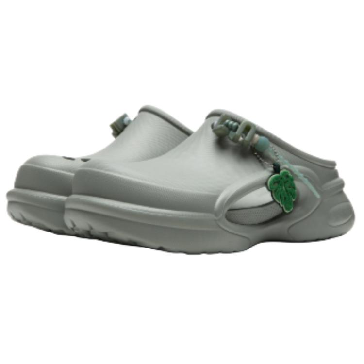 Li Ning Capsule Toy Shoes EVA Clogs Unisex Gray Foam Green AGAW019-6
