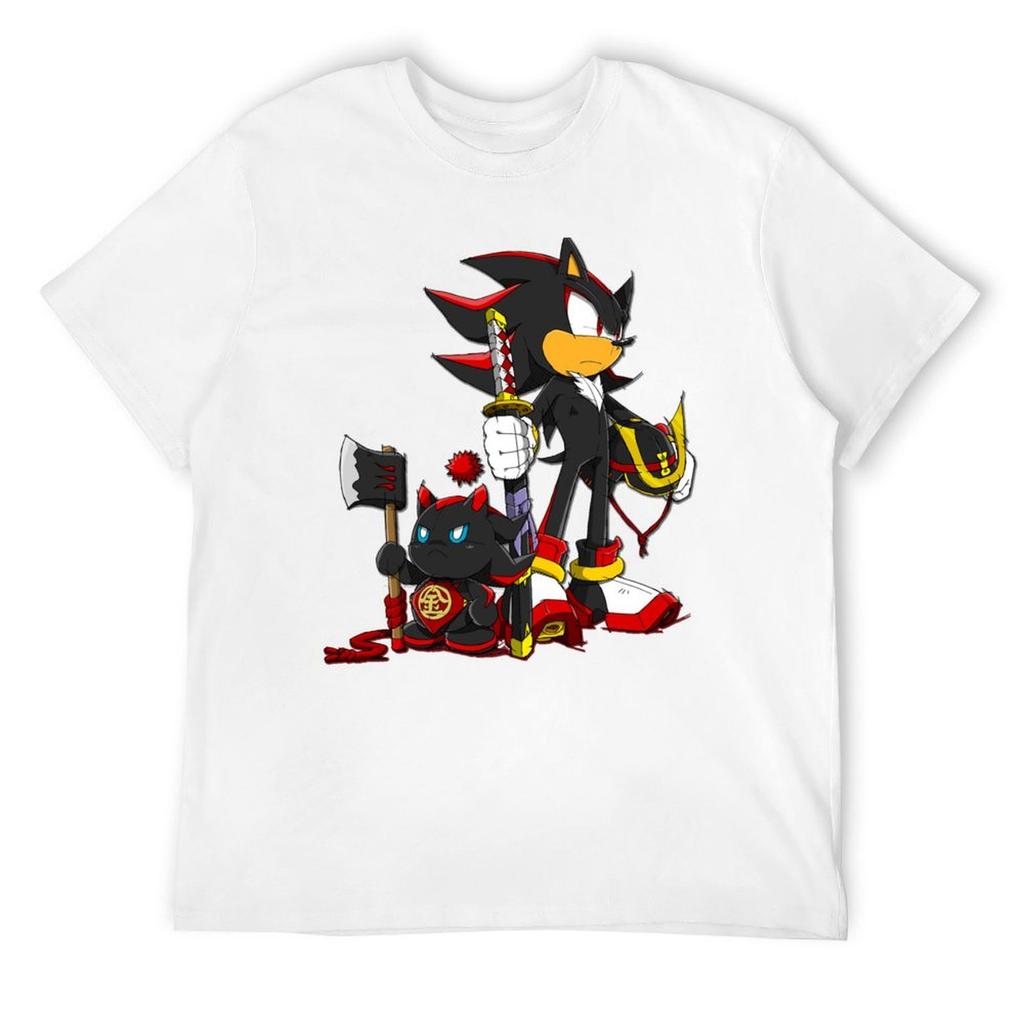 Dark Chao and Shadow T-Shirt Street Wear Plus Size Tops Aesthetic Clothes Clothing for Men