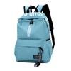 Large Capacity Solid Color Waterproof Nylon Casual Backpack School Bag
