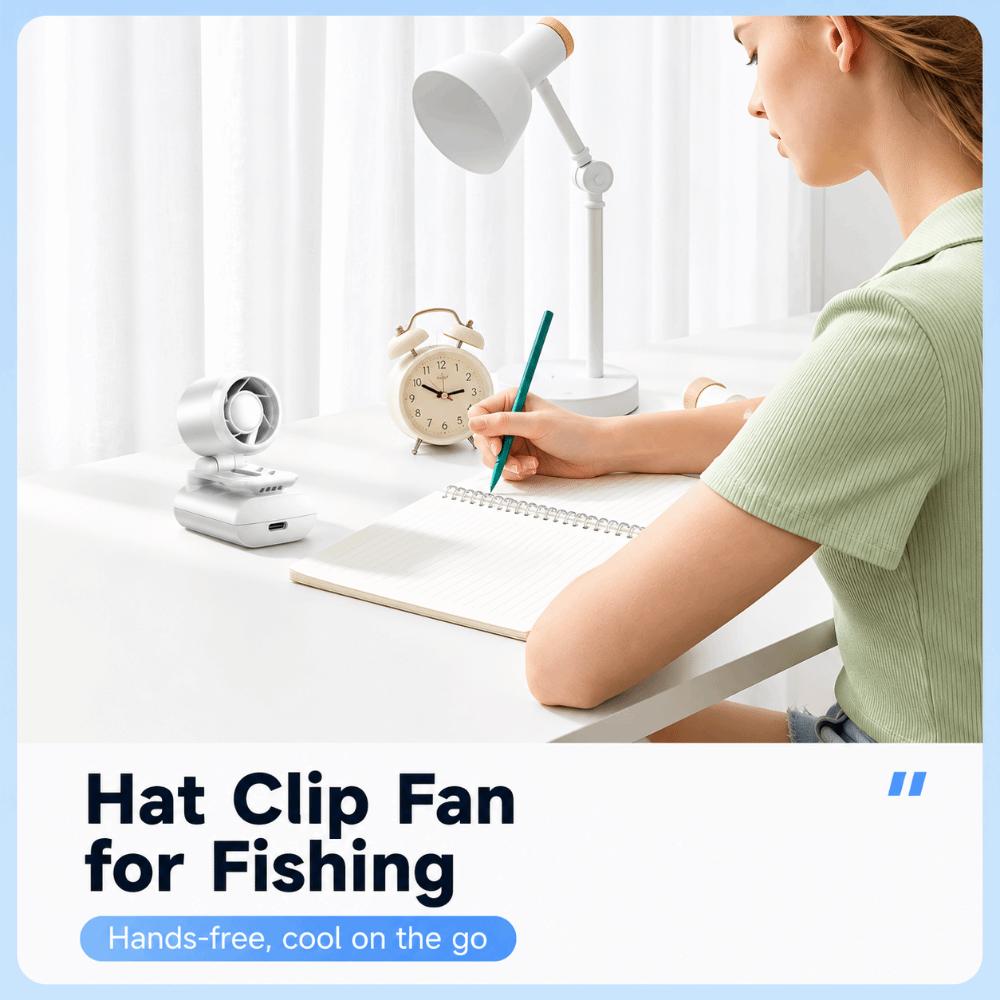 Type-C Charge Hat Clip Fan 3 Speeds Rechargeable Mini Desk Fan New Handheld Fan  Outdoor Use