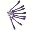 8PCS Purple Crochet Hooks Set Plastic Handle Knitting Needles For Hats Sweaters Socks Scarves Weaving