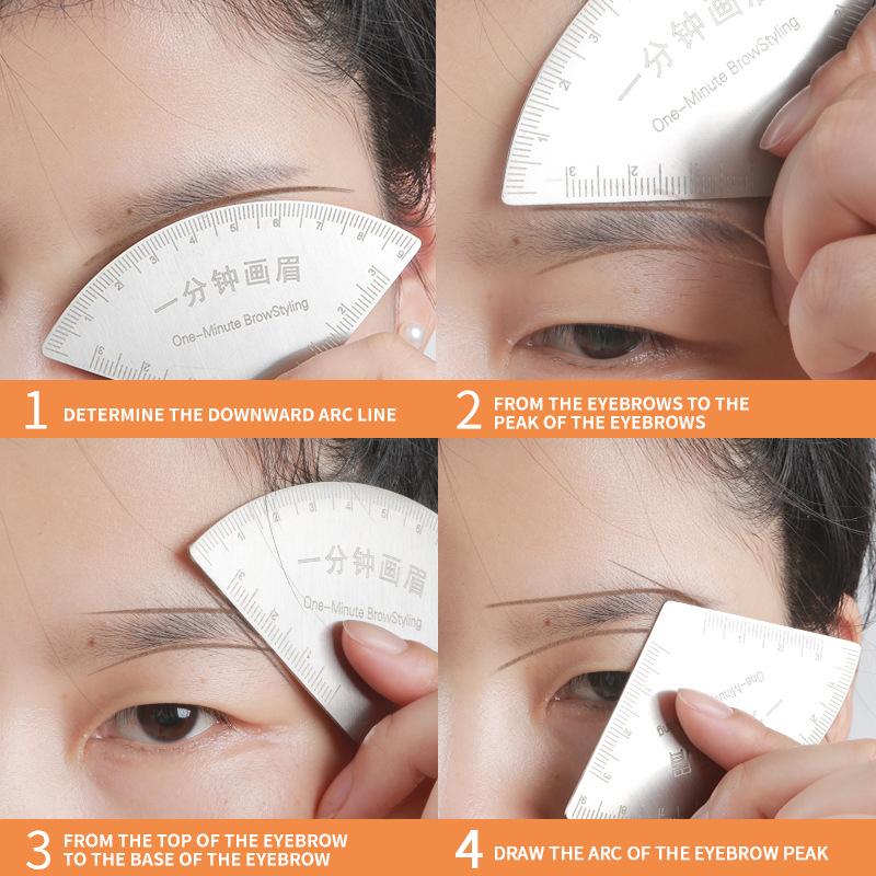 Schnelles Zeichnen Augenbrauen Design Lineal Microblading Mapping Werkzeug Formgebung Permanent Make-up Zeichenführung Lineal Tattoo Zubehör Wiederverwendbar