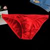 Men Briefs Low-rose U-Convex Tight Cut High Elasticity Panties Solid Color Breathable Comfortable Underwear