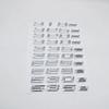 ABS Car Trunk Logo Emblem Letters Sticker For BMW 318e 320e 325e 328e 330e 335e 520e 525e 530e 535e 540e E46 E36 E90 E39 E60 F10