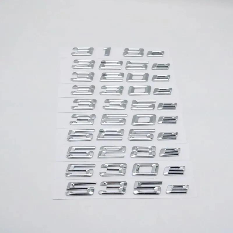 ABS Car Trunk Logo Emblem Letters Sticker For BMW 318e 320e 325e 328e 330e 335e 520e 525e 530e 535e 540e E46 E36 E90 E39 E60 F10