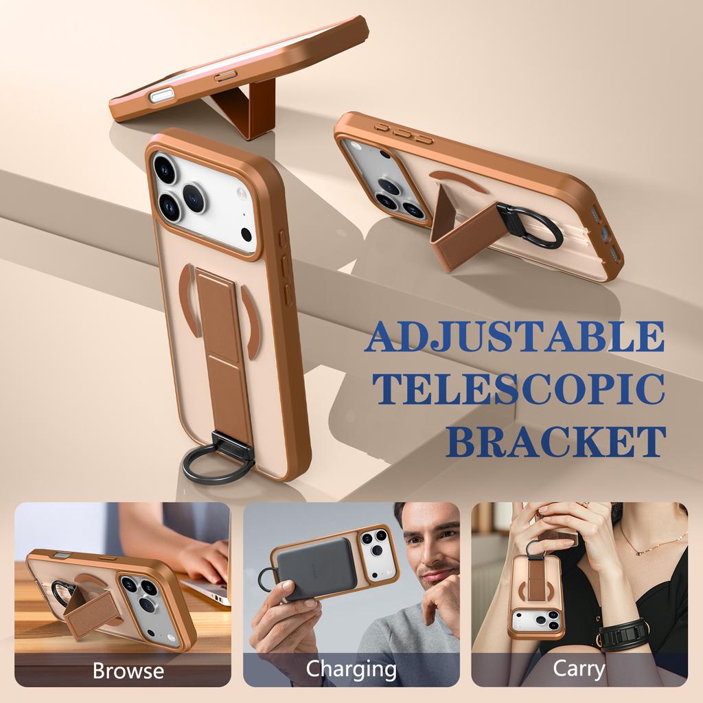 Skin Feel Strong Magnetic D buckle Phone Case For iPhone 17 Pro Max 16 Plus 15 14 13 Slim Fit Shockproof For Magsafe Cover