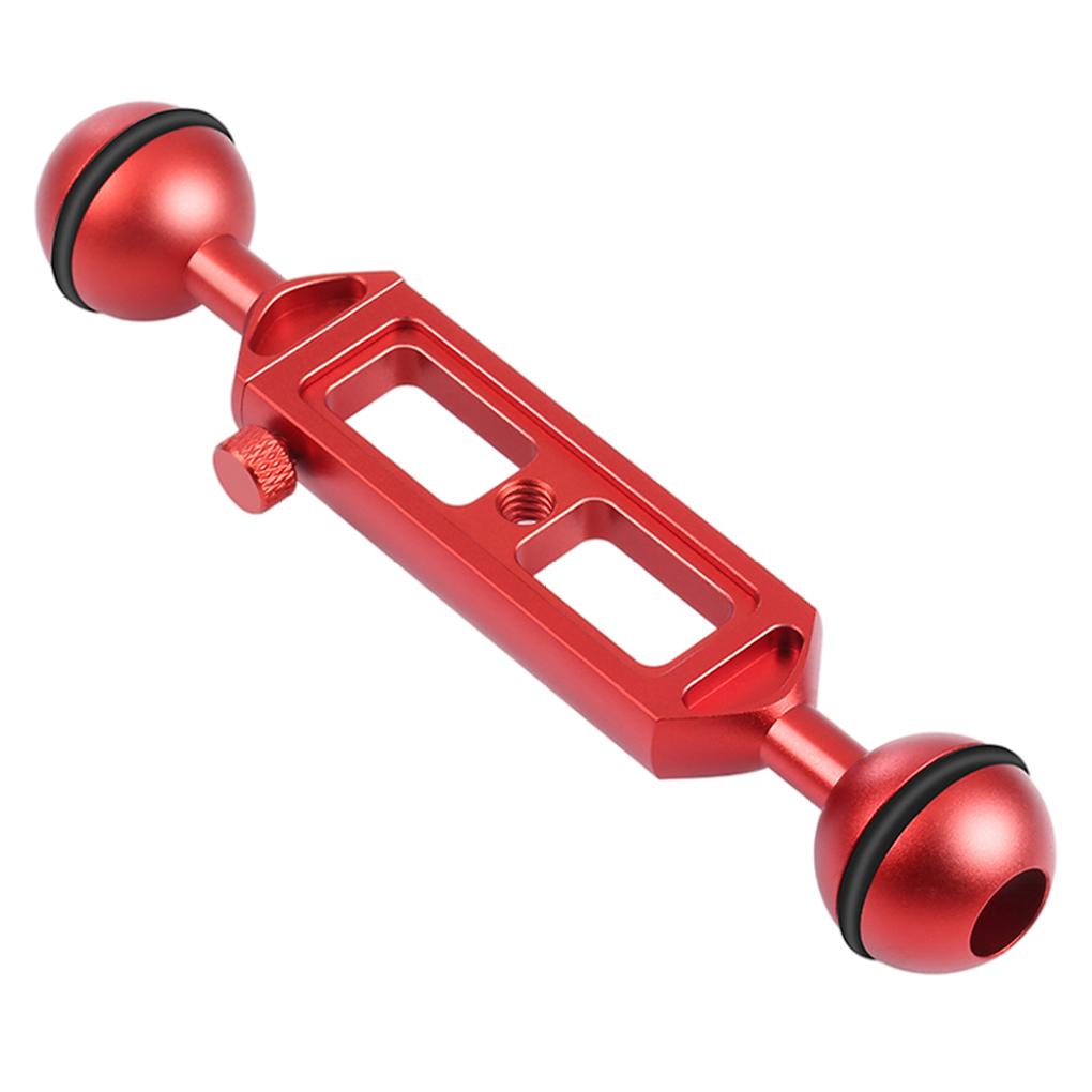 

PULUZ Sports Camera Integrated Dual Ball Joint Adapter Arm Diving Flashlight Extension Arms Photography Accessories