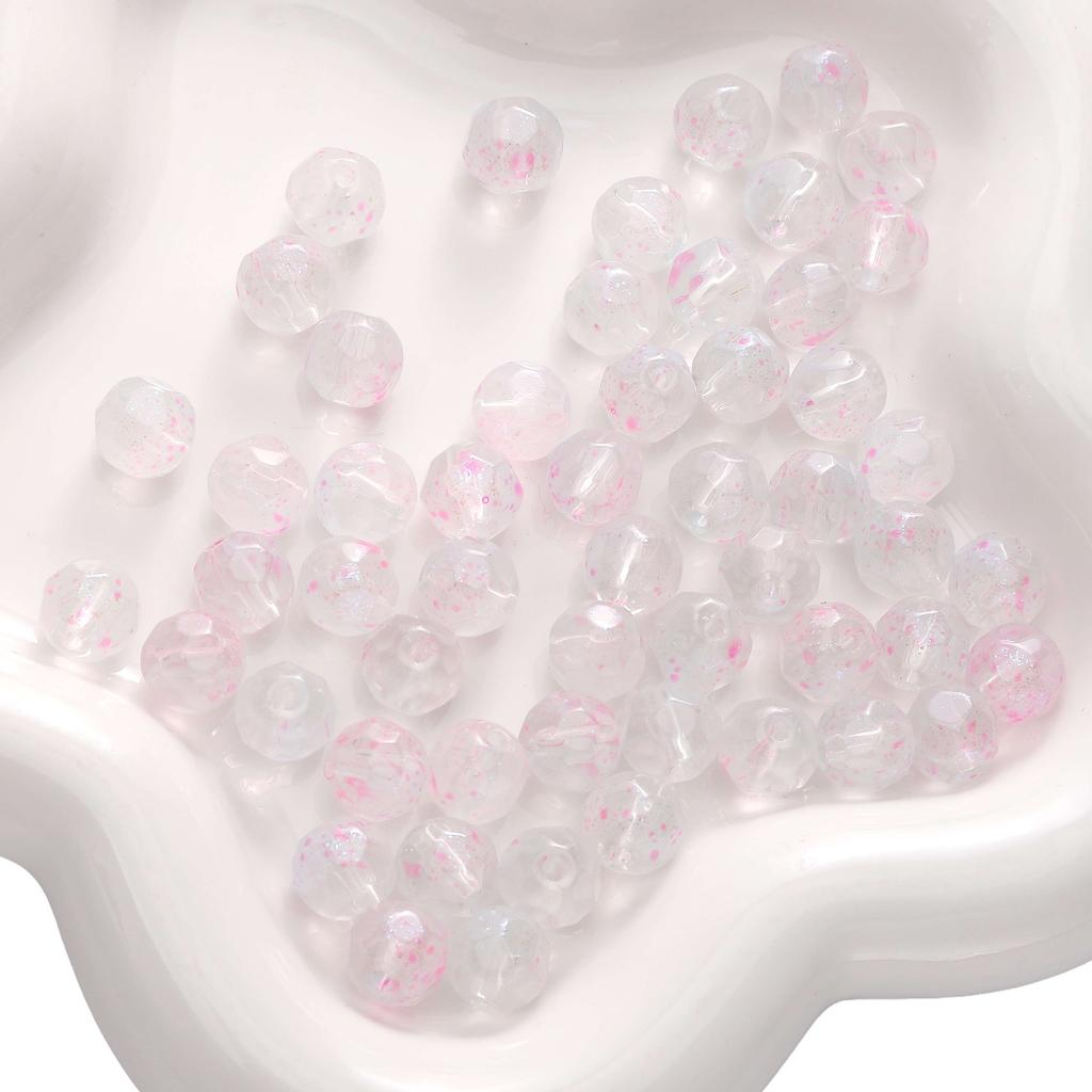 [10mm] Colorful Faceted Round Beads Glass Ball Beads DIY Jewelry Bracelet Accessories