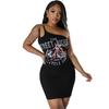 9687DD Nazada Retro Sexy One Shoulder Slip Mini Dress Bodycon Party Clubwear
