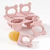 Silikon Baby Tenningsispinneform BPA-fri Fryserbrett for Frukt Yoghurt Tåler Oppvaskmaskin Morsom Tyggeleke