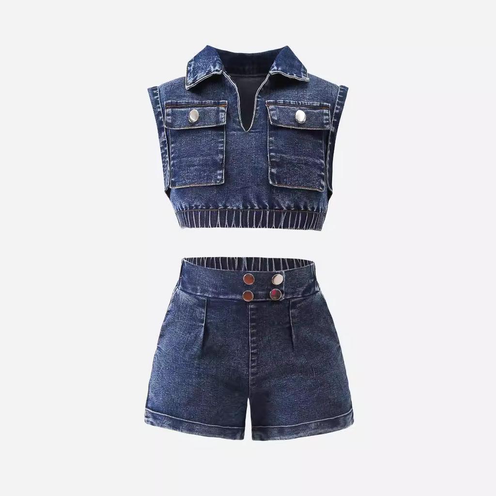 Girls' Fashion Set, Summer Children's Casual Square Neck Lantern Sleeve Top, Patterned Pleated Skirt Set
