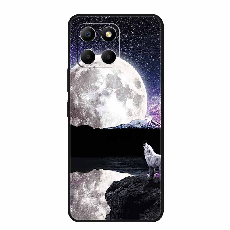 Soft Silicone Covers For Honor X8 5G Case x8 X8A 4G Wolf Lion TPU Back Covers For Huawei Honor X8 Phone Cases HonorX8A Coque Bag