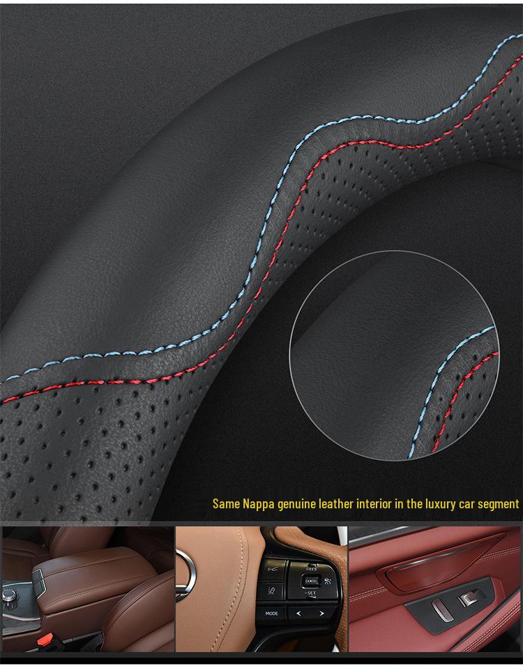 Universal Steering Wheel Cover for Geely Vision X3, X6, Xingyue L, Emgrand S, GSGL, Binyue, Boyue X, Binrui - All-Season Fit