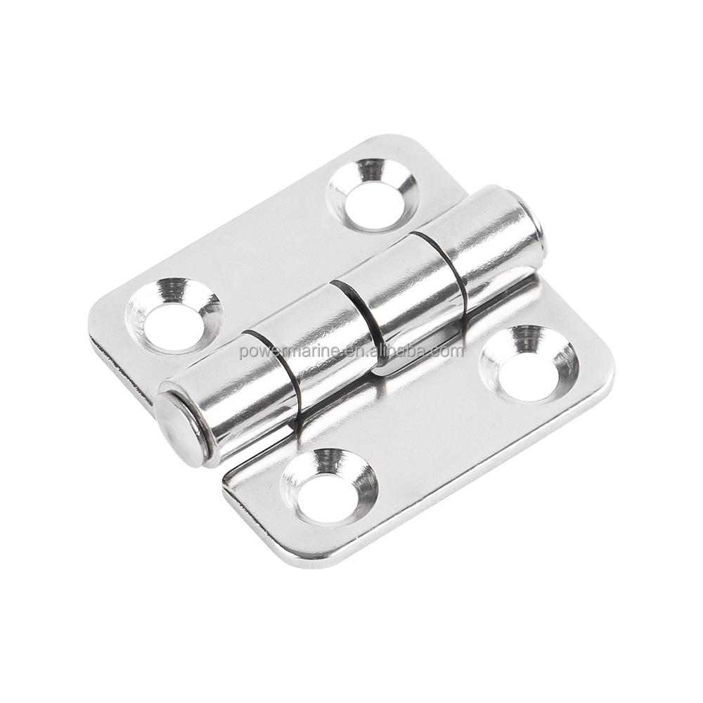 Marine Hardware Accessories 316 Stainless Steel Folding Hinge Silver Stamped Hinges