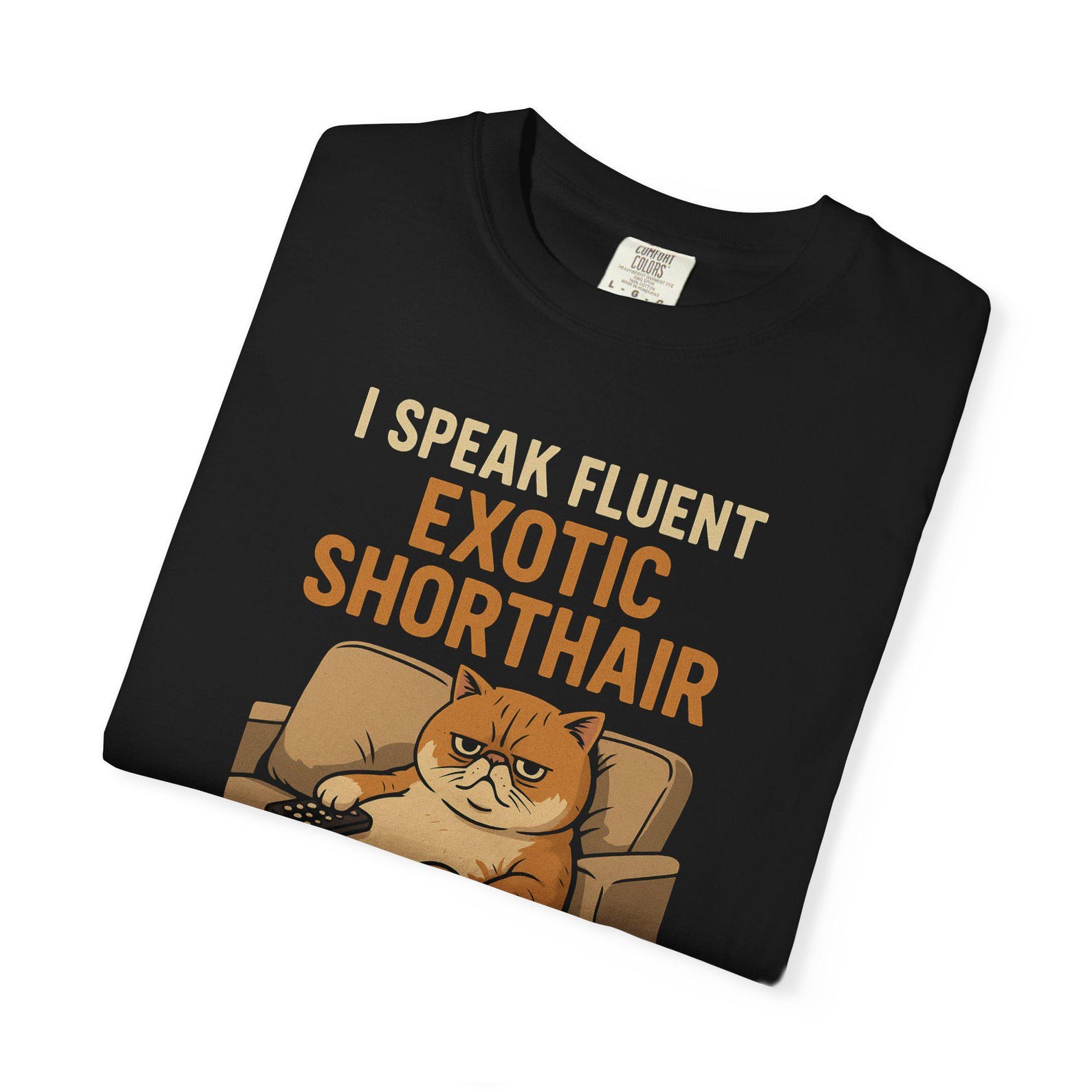 Funny Exotic Shorthair Cat T-Shirt - Grumpy Cat Lover Tee 2XL