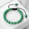 4 6 8mm Malachite Beaded Bracelet Natural Stone Green Blue Braided Bangles Handmade Healing Bracelets Jewelry Gifts for Friends
