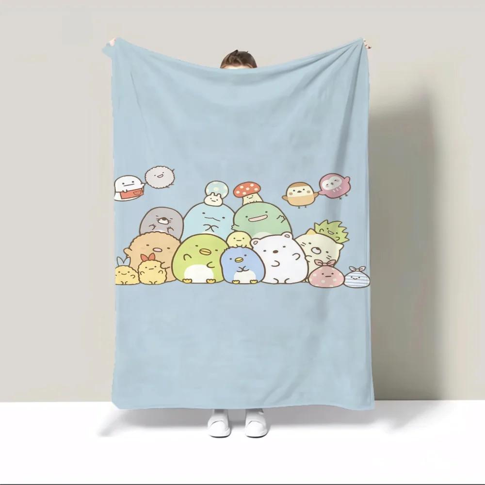 Sumikko Gurashi Mikrofiber Sengetøy Myke Fluffy Tepper og Pledd Tepper til Sofa Luksuriøst Dekorativt Teppe Seng Hjemmeinteriør