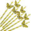 Butterfly Card Disposable Ecofriendly Paper Drinking Straw For Party Decor And Cocktails