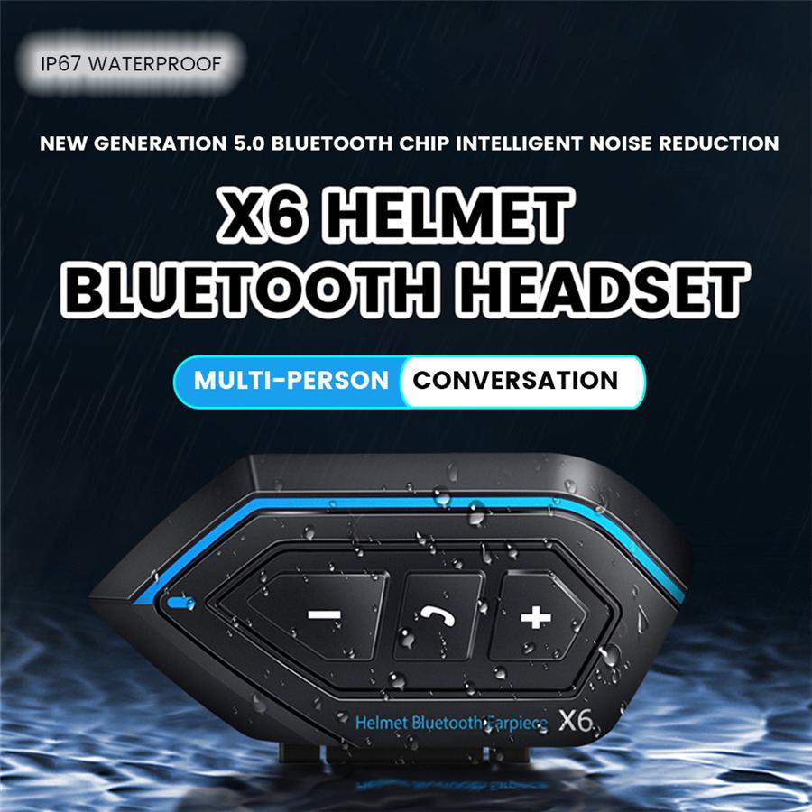 Motorcycle ATV English Version Helmet Bluetooth Headset Intercom Stereo Headset