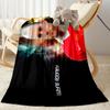Soccer Player Action Blanket Soft & Cozy Suitable for Office Chair Office Seaside for All Occasions Modern Style Best Holiday Gift for Friends Family