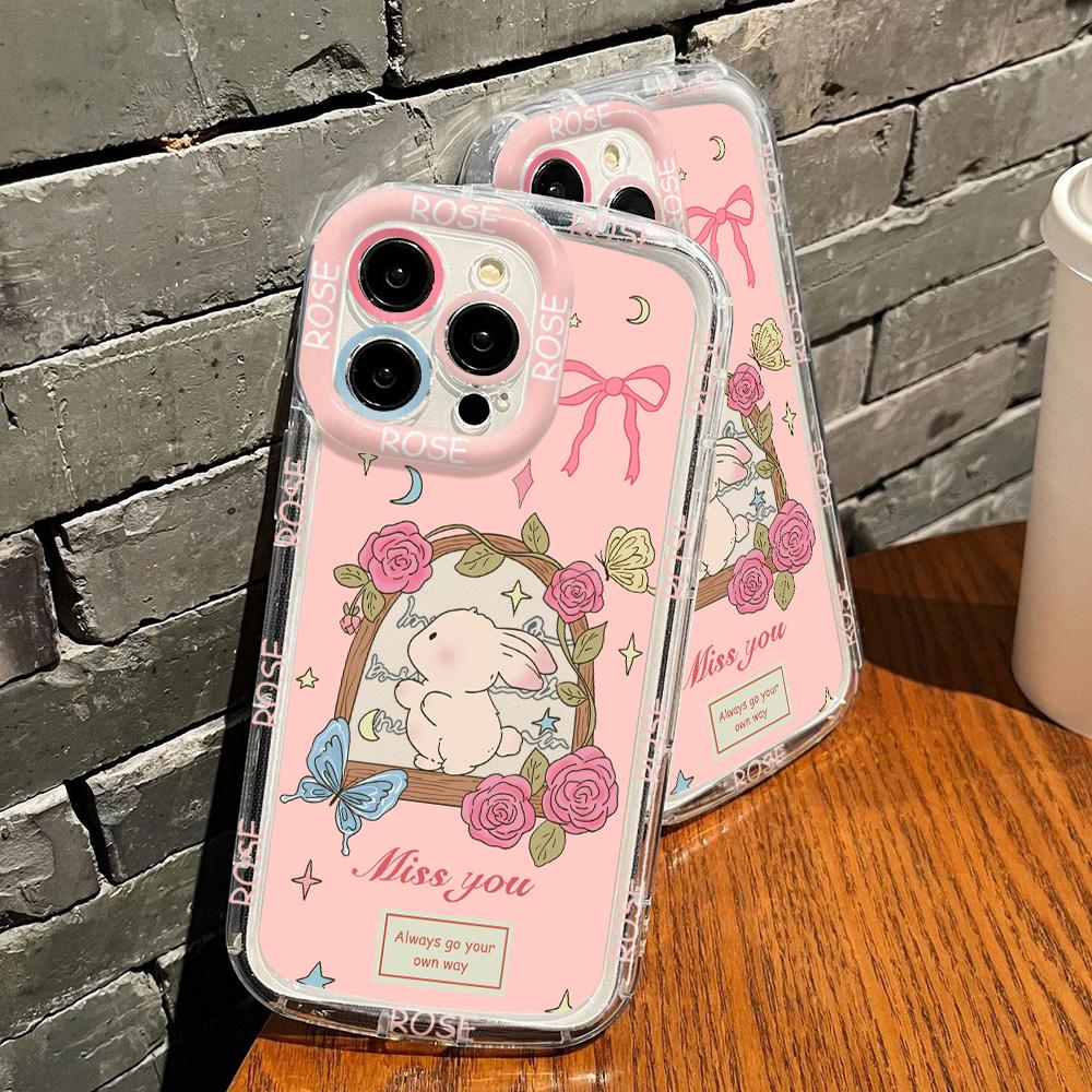 Mobile Phone Cases for iPhone 11 13 XR 15 Pro Max 12 14 Pro Max Case iPhone 16 7 Plus 8 Plus XS Max Cartoon Pattern Anti-drop Protection Shockproof