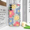 Art Oil Painting Flower Phone Case for Samsung S25 S24 S23 Ultra S22 Plus S21 S20FE S25edge M54 M55 5G Soft Silicone Back Covers