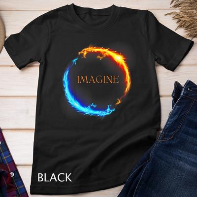 Immagina Dragon Super Power Fantasy fight per Amanti dei Giochi T-shirt Unisex