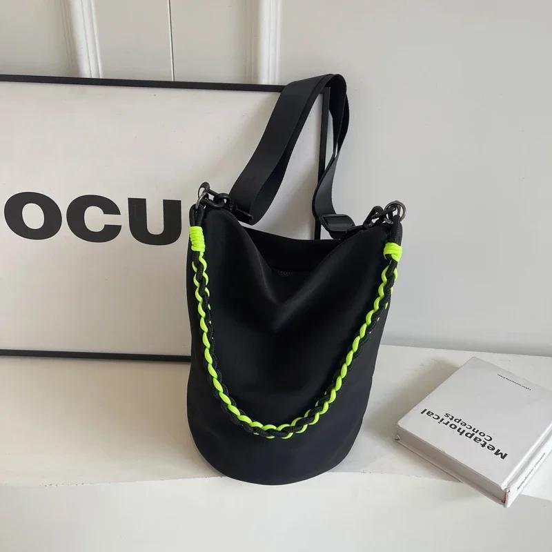 

Вместительные прочные повседневные сумки через плечо с внутренними отделениями, высококачественные женские нейлоновые женские сумки на молнии