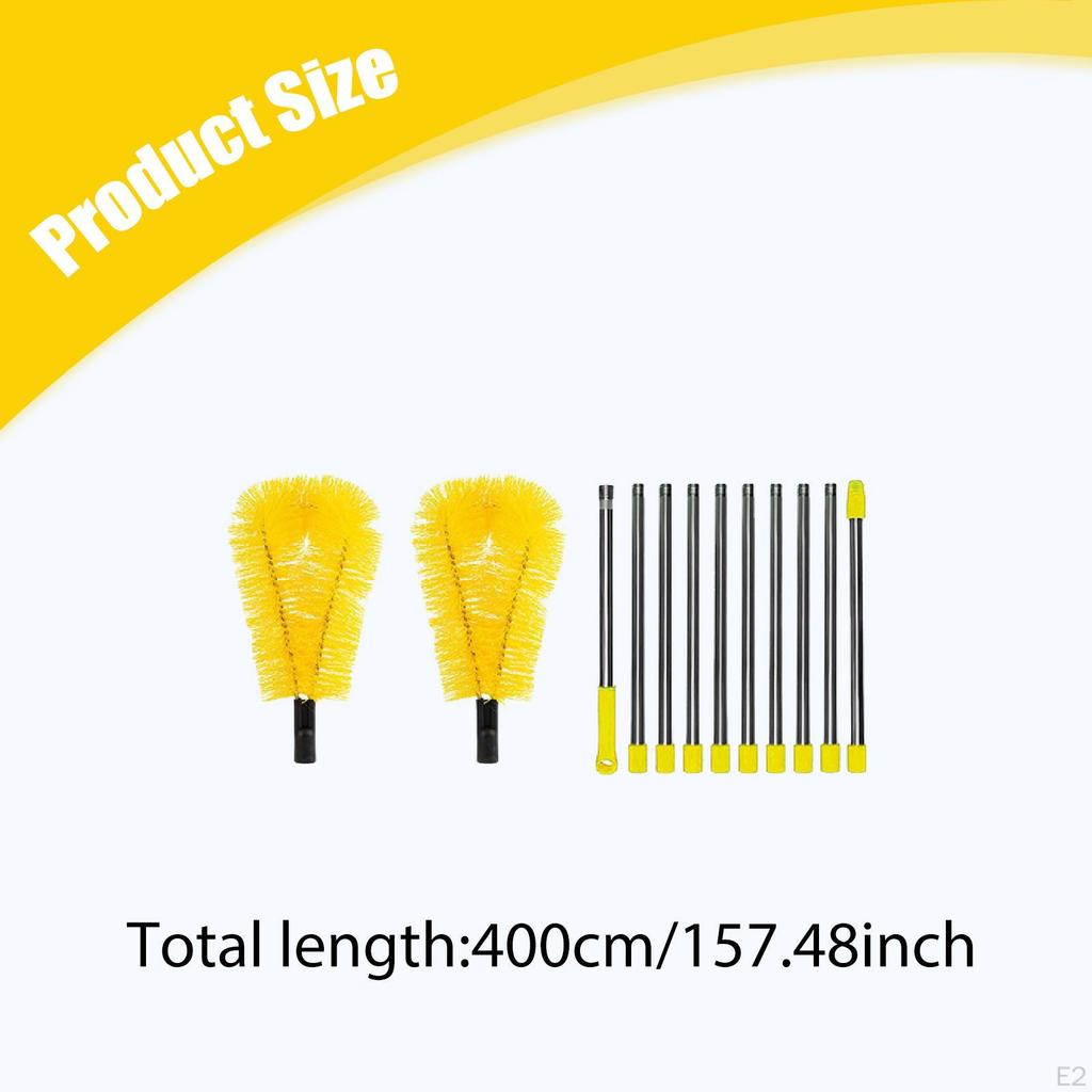 12 Pieces Gutter Cleaning Brush Bundle Tools From The Ground RV Rain