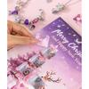 DIY Jewelry Advent Calendar – 24-Day Christmas Countdown Bracelet Making Kit with Alloy Charms, Holiday Gift Box