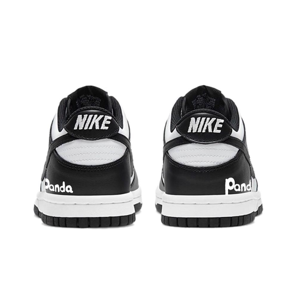 Nike Pantofi de Skateboard Dunk SB din Piele Rezistentă la Abraziune, Model Jos, Unisex, Negru Alb, DD1391-100(Echipa641-)