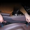 Car Seat Gap Plug Strip Side Seam Auto Gap Filler Organizer Leak Proof Seat Gap Storage with Seatbelt Hole Interior Accessories