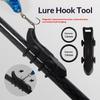 5Sets Magnetic Fishing Hook Keeper Holder Fishing Rod Bait Hanger Fixed Lures Jig Hooks With Rubber Rings Fishing Accessories