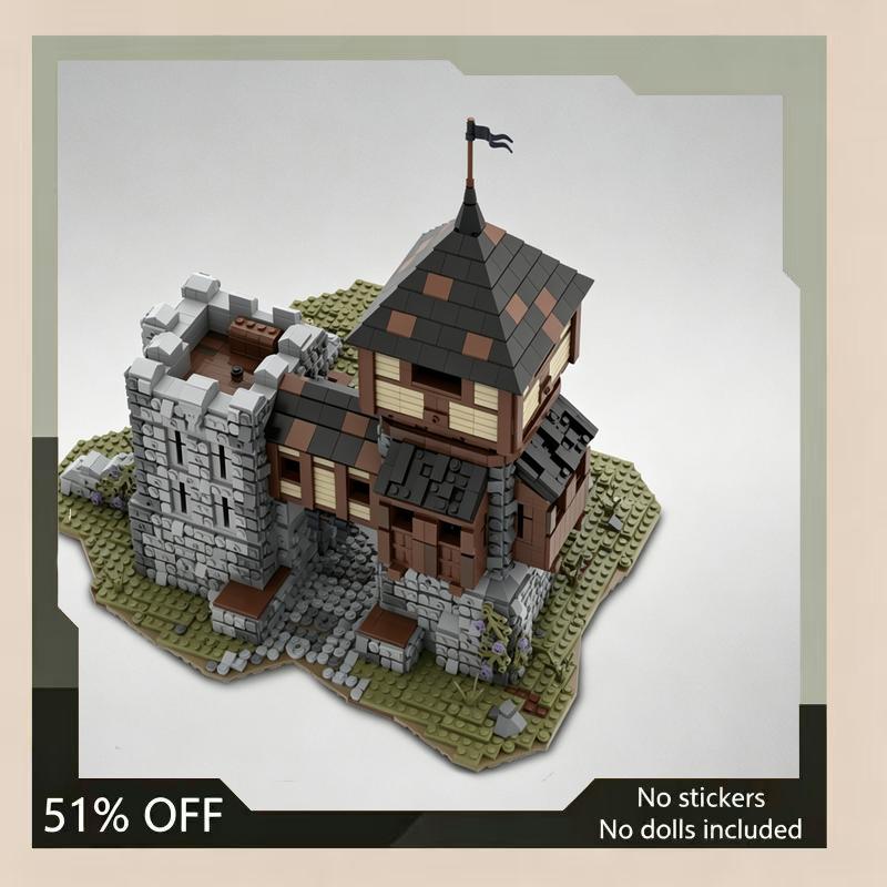 7126PCS Medieval Castle MOC Custom Building Blocks Model DIY Creative Architecture Assembly Toy Collectible Display Gift