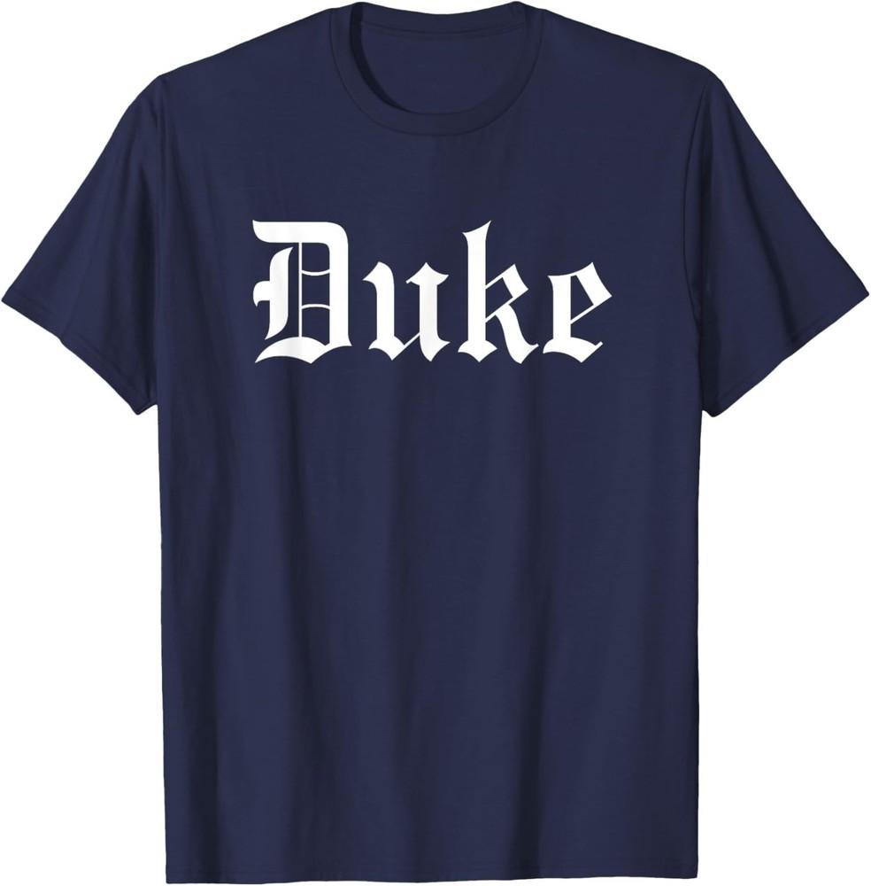 Duke Unisex Classic Fit Modern Letter Print Unisex TShirt M