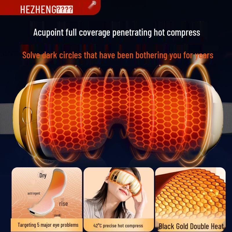 Hezheng HZ-QNA-7 Eye Massager with Hot Compress CN Plug (adapter Included)