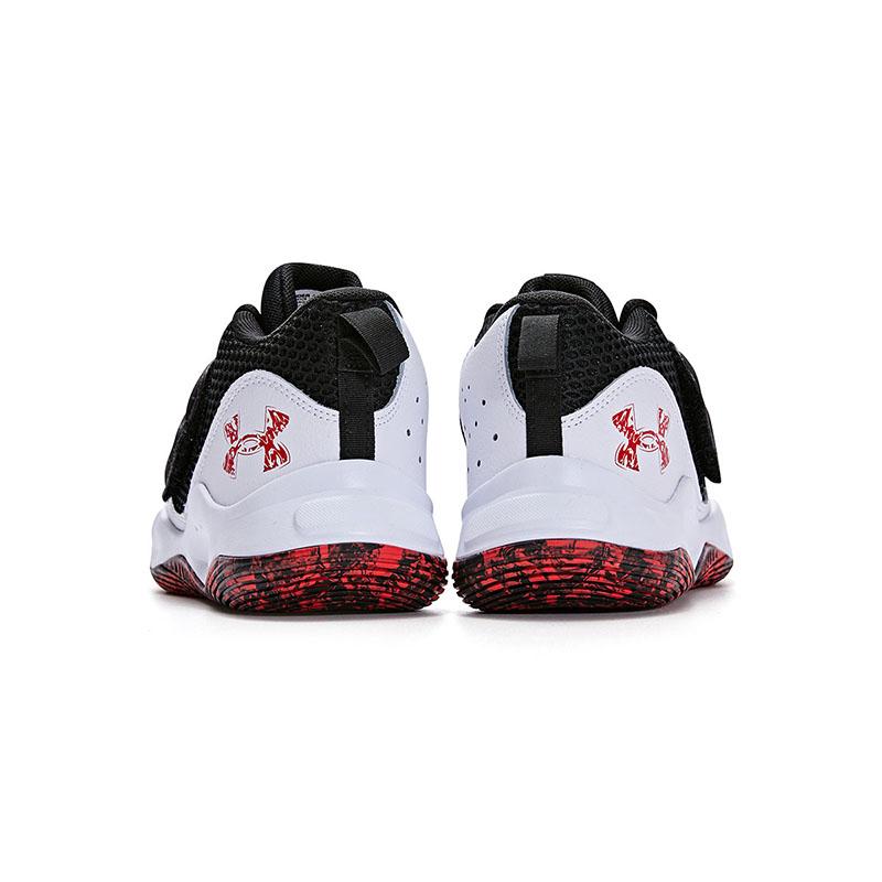 Under Armour Non-Slip Durable Low-Top Basketball Shoes Kids sneaker White 3026637