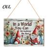 Retro Truck Xmas Signs 2D Christmas Wooden Door Hanger Ornaments, Santa Snowman Reindeer Welcome Wall Festive Front Sign, Rustic Farmhouse Tree